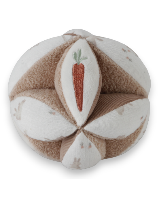 LITTLE DUTCH. Υφασμάτινη μπάλα με χειρολαβές Baby Bunny FSC
