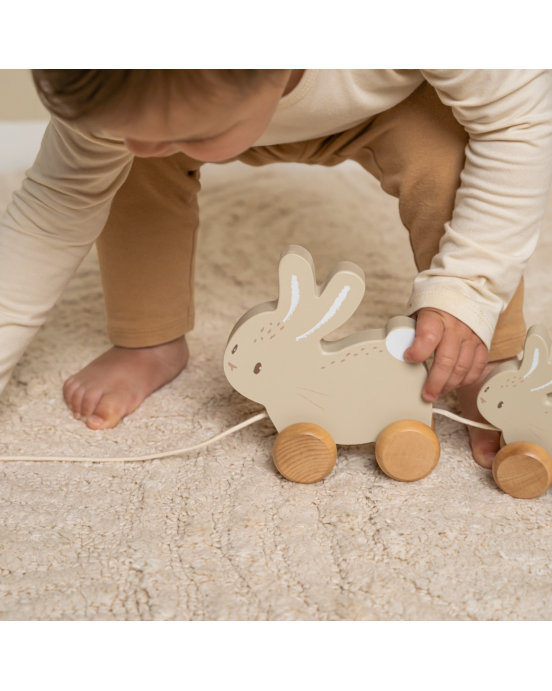 LITTLE DUTCH. Ξύλινη τρεχαλίτσα Baby Bunny FSC