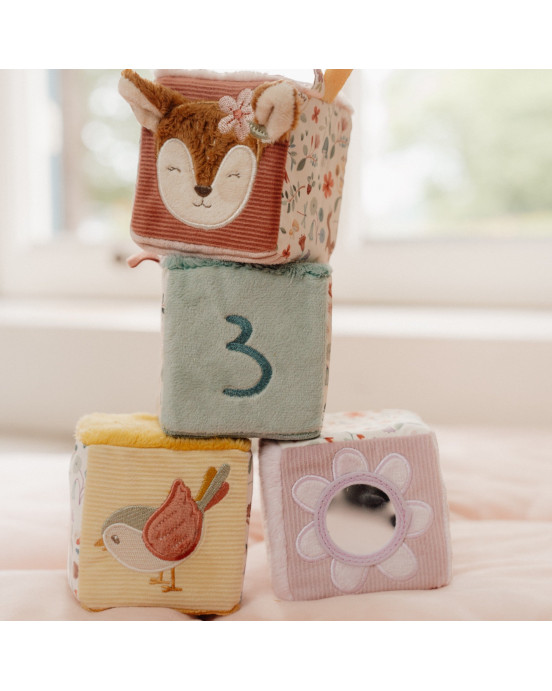 LITTLE DUTCH. Σετ παιχνιδιού με υφασμάτινους κύβους Fairy Garden