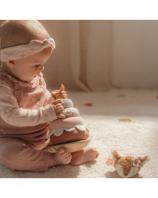 LITTLE DUTCH. Πυραμίδα ταξινόμησης & ταλάντωσης Fairy Garden FSC