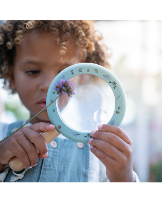 LITTLE DUTCH. Ξύλινος μεγεθυντικός φακός Forest Friends FSC