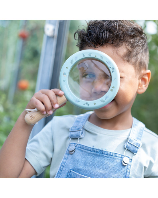 LITTLE DUTCH. Ξύλινος μεγεθυντικός φακός Forest Friends FSC