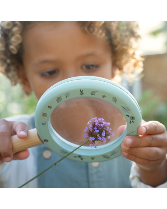 LITTLE DUTCH. Ξύλινος μεγεθυντικός φακός Forest Friends FSC