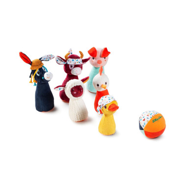 LILLIPUTIENS- Υφασμάτινο μπόουλινγκ ζωάκια Φάρμα