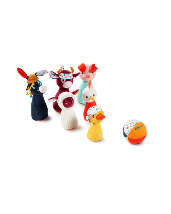 LILLIPUTIENS- Υφασμάτινο μπόουλινγκ ζωάκια Φάρμα