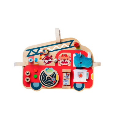 LILLIPUTIENS- Ξύλινο ταμπλό δραστηριοτήτων Πυροσβεστικό όχημα