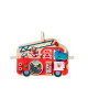 LILLIPUTIENS- Ξύλινο ταμπλό δραστηριοτήτων Πυροσβεστικό όχημα
