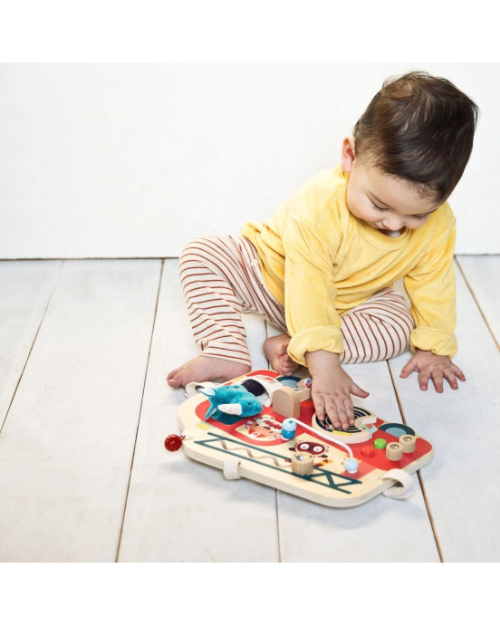 LILLIPUTIENS- Ξύλινο ταμπλό δραστηριοτήτων Πυροσβεστικό όχημα