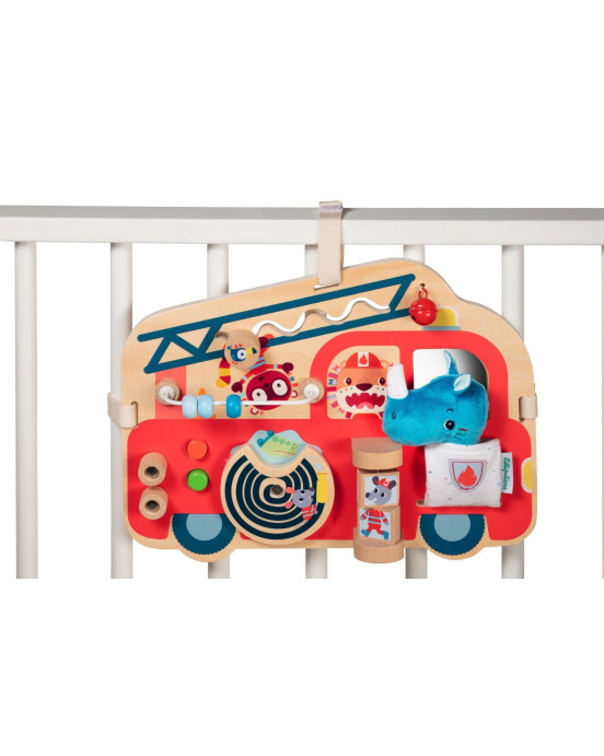 LILLIPUTIENS- Ξύλινο ταμπλό δραστηριοτήτων Πυροσβεστικό όχημα