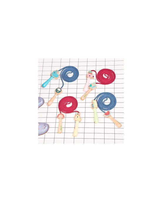 LILLIPUTIENS- Σχοινάκι με ξύλινες λαβές Ζία