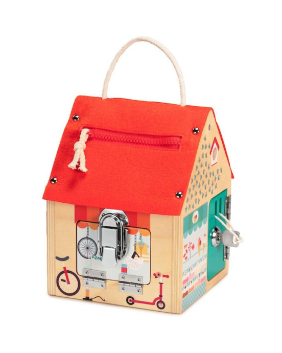 LILLIPUTIENS- Ξύλινο σπιτάκι με κλειδαριές