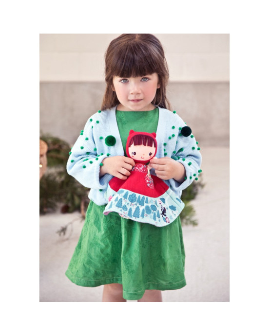LILLIPUTIENS- Υφασμάτινη κούκλα κοκκινοσκουφίτσα διπλής όψης