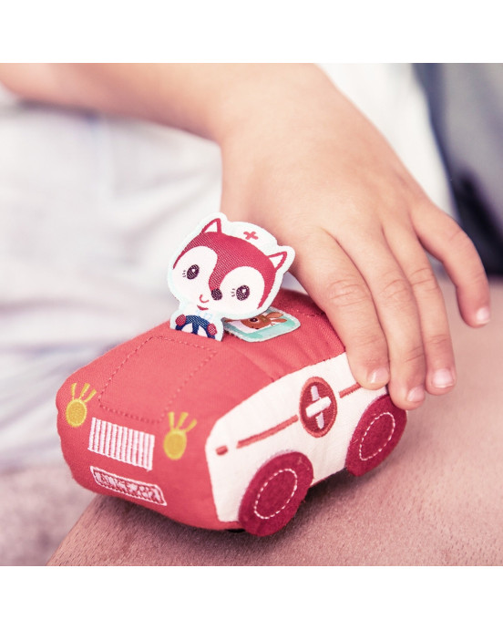 LILLIPUTIENS. Υφασμάτινο αυτοκινητάκι pull-back Alice