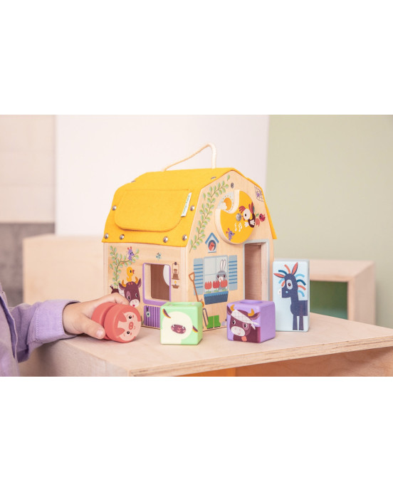 LILLIPUTIENS. Ξύλινο σπιτάκι δραστηριοτήτων Φάρμα