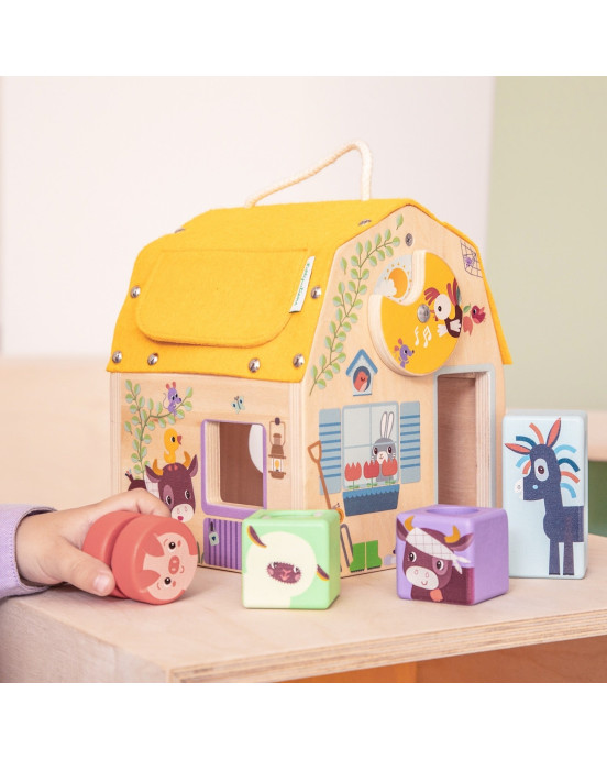 LILLIPUTIENS. Ξύλινο σπιτάκι δραστηριοτήτων Φάρμα