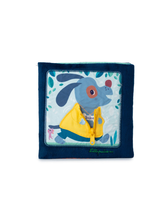 LILLIPUTIENS. Υφασμάτινο βιβλιαράκι δραστηριοτήτων Jules - Μαθαίνω να ντύνομαι