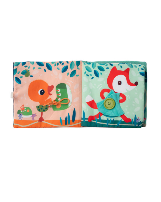 LILLIPUTIENS. Υφασμάτινο βιβλιαράκι δραστηριοτήτων Jules - Μαθαίνω να ντύνομαι