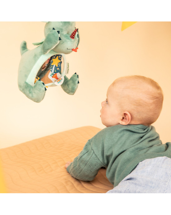 LILLIPUTIENS. Υφασμάτινος δράκος με καθρεφτάκι Joe