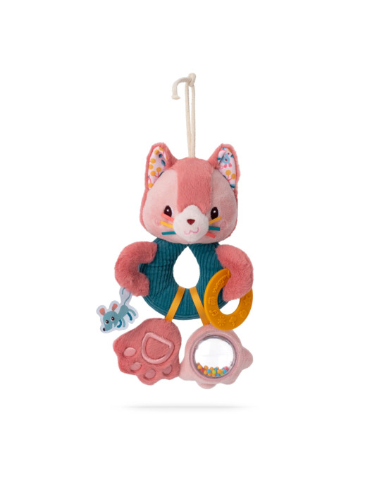 LILLIPUTIENS. Υφασμάτινη γατούλα δραστηριοτήτων με κρίκους Jeanne