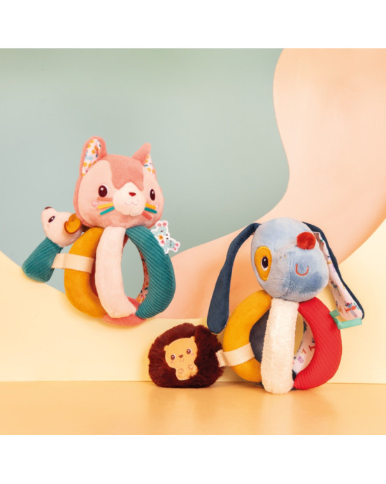 LILLIPUTIENS. Υφασμάτινη κουδουνίστρα με λαβές Jeanne