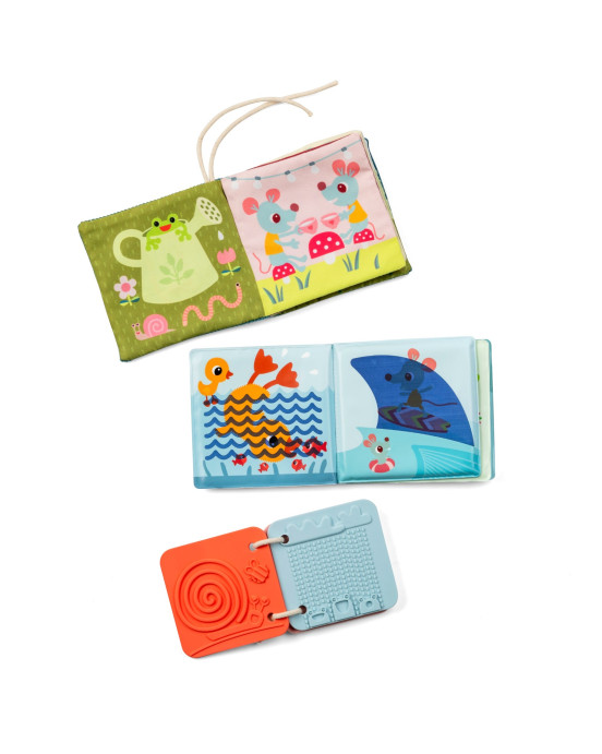 LILLIPUTIENS. Σετ 3 υφασμάτινα βιβλία δραστηριοτήτων Jeanne