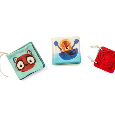 LILLIPUTIENS. Σετ 3 υφασμάτινα βιβλία δραστηριοτήτων Jack