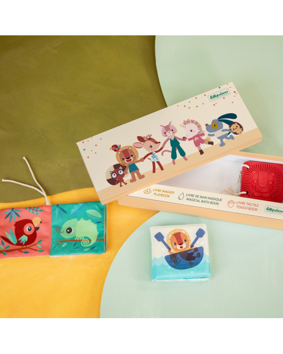 LILLIPUTIENS. Σετ 3 υφασμάτινα βιβλία δραστηριοτήτων Jack