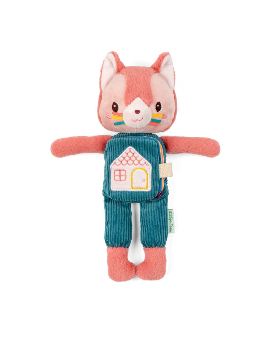 LILLIPUTIENS. Υφασμάτινη γατούλα που φωσφορίζει με βιβλιαράκι Jeanne