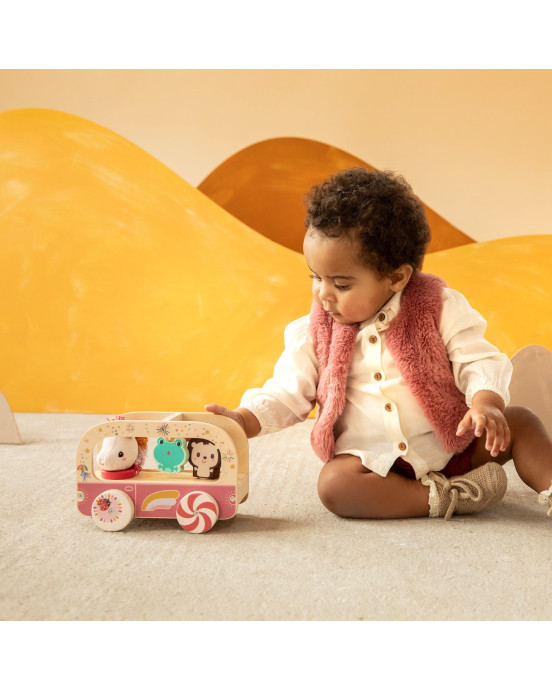 LILLIPUTIENS. Μαγικό ξύλινο πυροσβεστικό όχημα - Jack το Λιοντάρι