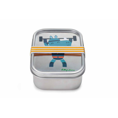 LILLIPUTIENS- Ανοξείδωτο φαγητοδοχείο με ελαστικό ιμάντα Super Marius