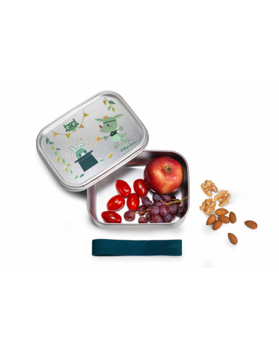 LILLIPUTIENS- Ανοξείδωτο φαγητοδοχείο με ελαστικό ιμάντα Magic Joe