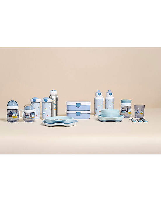 LITTLE DUTCH. Ανοξείδωτο μπουκάλι - θερμός flip-up campus 350 ml - Sailors Bay