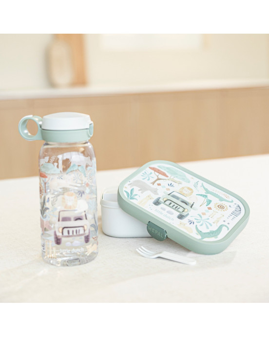 LITTLE DUTCH. Μπουκάλι με pop-up στόμιο 600 ml - Safari Friends