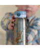 LITTLE DUTCH. Ανοξείδωτο μπουκάλι flip-up campus 600 ml - Forest Friends