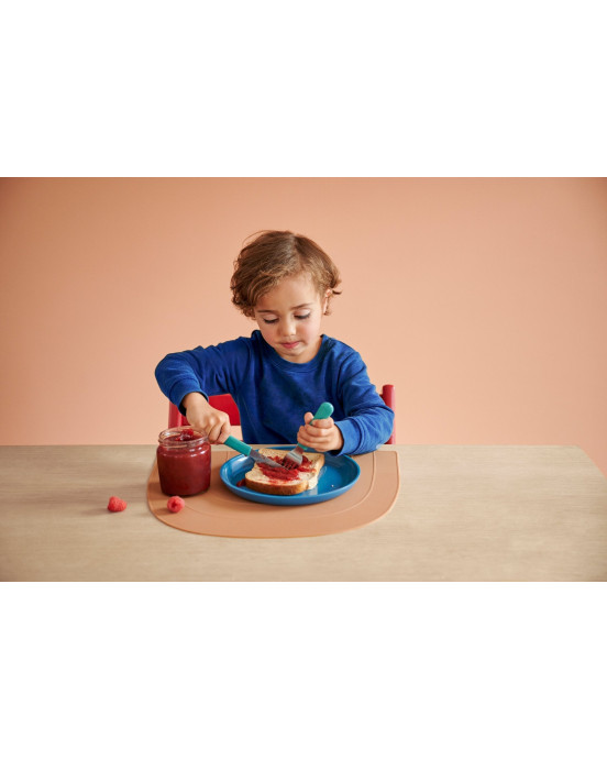 LITTLE DUTCH. Παιδικό πιατάκι Flowers & Butterflies (ροζ)