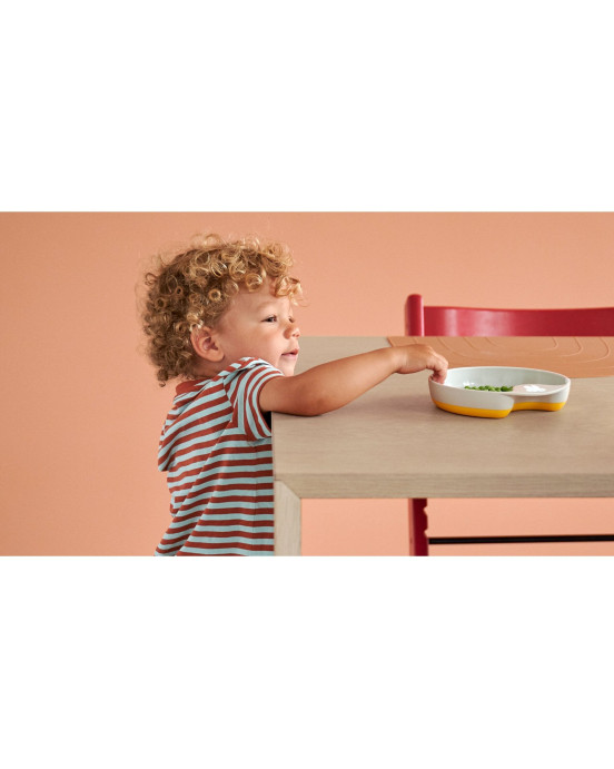 MEPAL. Εκπαιδευτικό πιατάκι Miffy (κίτρινο)