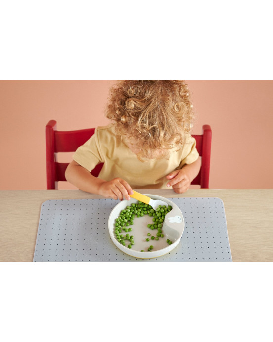 MEPAL. Εκπαιδευτικό πιατάκι Miffy (κίτρινο)