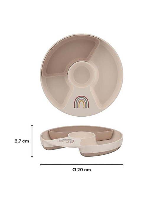 LITTLE DUTCH. Παιδικό πιατάκι με χωρίσματα Mio Fairy Garden