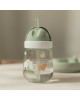 LITTLE DUTCH. Εκπαιδευτικό ποτηράκι με καλαμάκι 300ml Little Farm (απαλό πράσινο)