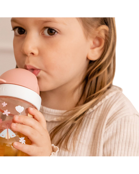 LITTLE DUTCH. Εκπαιδευτικό ποτηράκι με καλαμάκι 300 ml - Fairy Garden