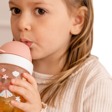 LITTLE DUTCH. Εκπαιδευτικό ποτηράκι με καλαμάκι 300 ml - Forest Friends