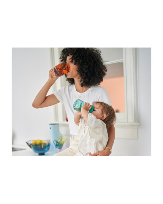 MEPAL. Εκπαιδευτικό ποτηράκι περιμετρικό 300ml (τυρκουάζ)