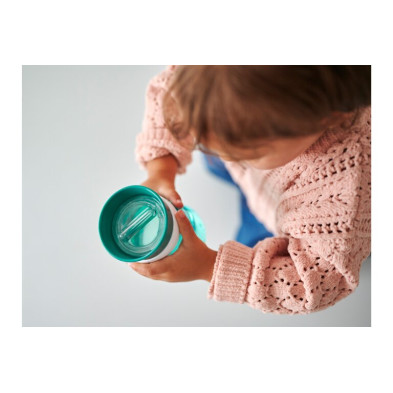 MEPAL. Εκπαιδευτικό ποτηράκι περιμετρικό 300ml (ροζ)