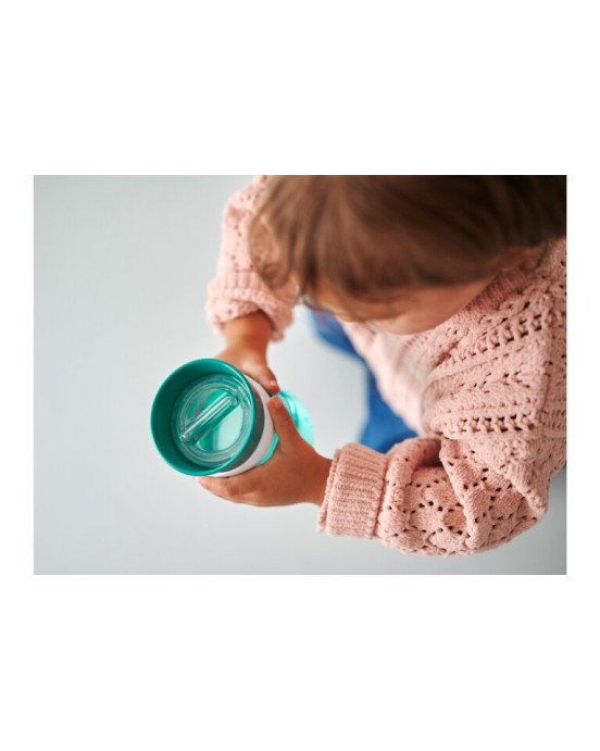 MEPAL. Εκπαιδευτικό ποτηράκι περιμετρικό 300ml (ροζ)