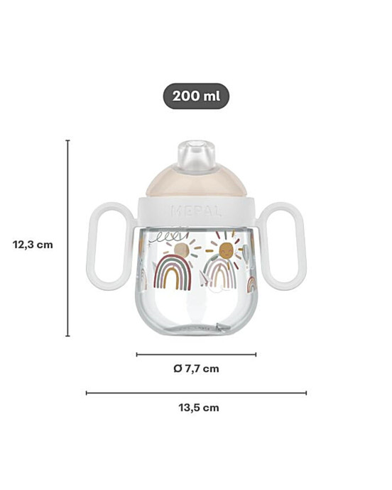 LITTLE DUTCH. Εκπαιδευτικό ποτηράκι με χειρολαβές Mio 200 ml - Fairy Garden