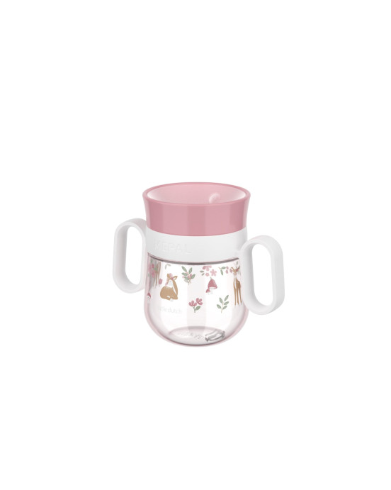LITTLE DUTCH. Εκπαιδευτικό ποτηράκι περιμετρικό με χειρολαβές Mio 200 ml - Fairy Garden