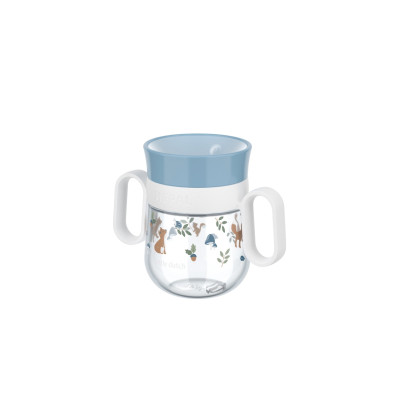 LITTLE DUTCH. Εκπαιδευτικό ποτηράκι περιμετρικό με χειρολαβές Mio 200 ml - Forest Friends