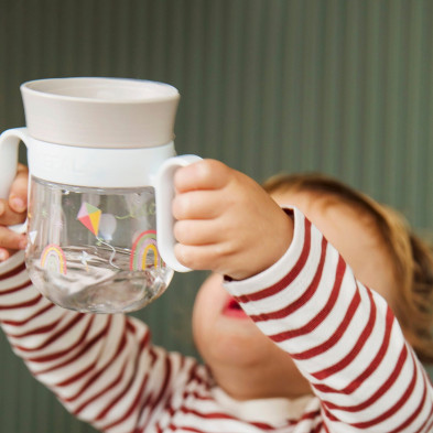 LITTLE DUTCH. Εκπαιδευτικό ποτηράκι περιμετρικό με χειρολαβές Mio 200 ml - Forest Friends