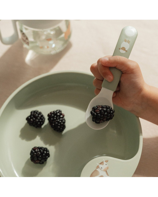 LITTLE DUTCH. Σετ 2 εκπαιδευτικά κουταλάκια Mio Forest Friends