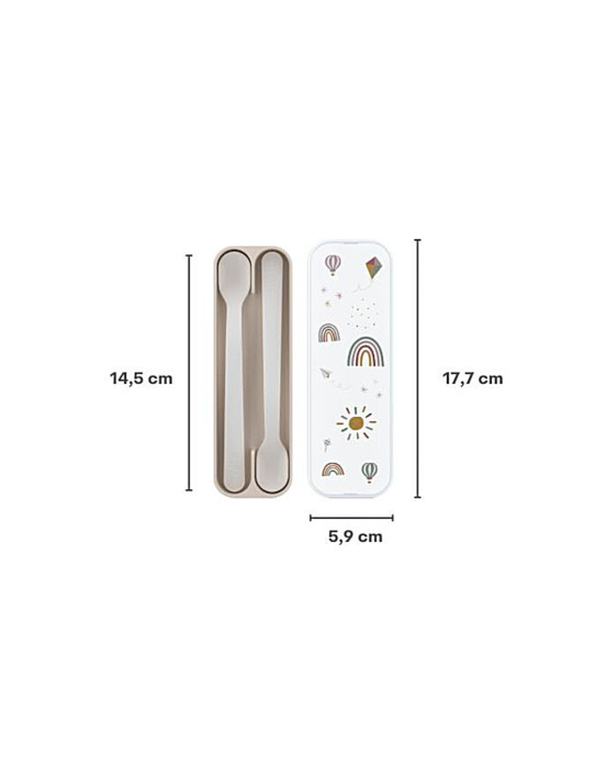 LITTLE DUTCH. Σετ 2 κουταλάκια φαγητού Mio Forest Friends